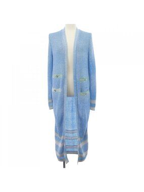Chanel Long Cardigan Blue